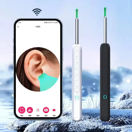 Wireless Wifi Ear Pick Otoscope Camera Borescope Luminous Ear Wax Cleaning Teeth Oral Inspection Health Care Ear Cleaner